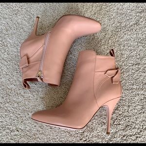 RED Valentino Blush Bow Booties Size 38 NWT
